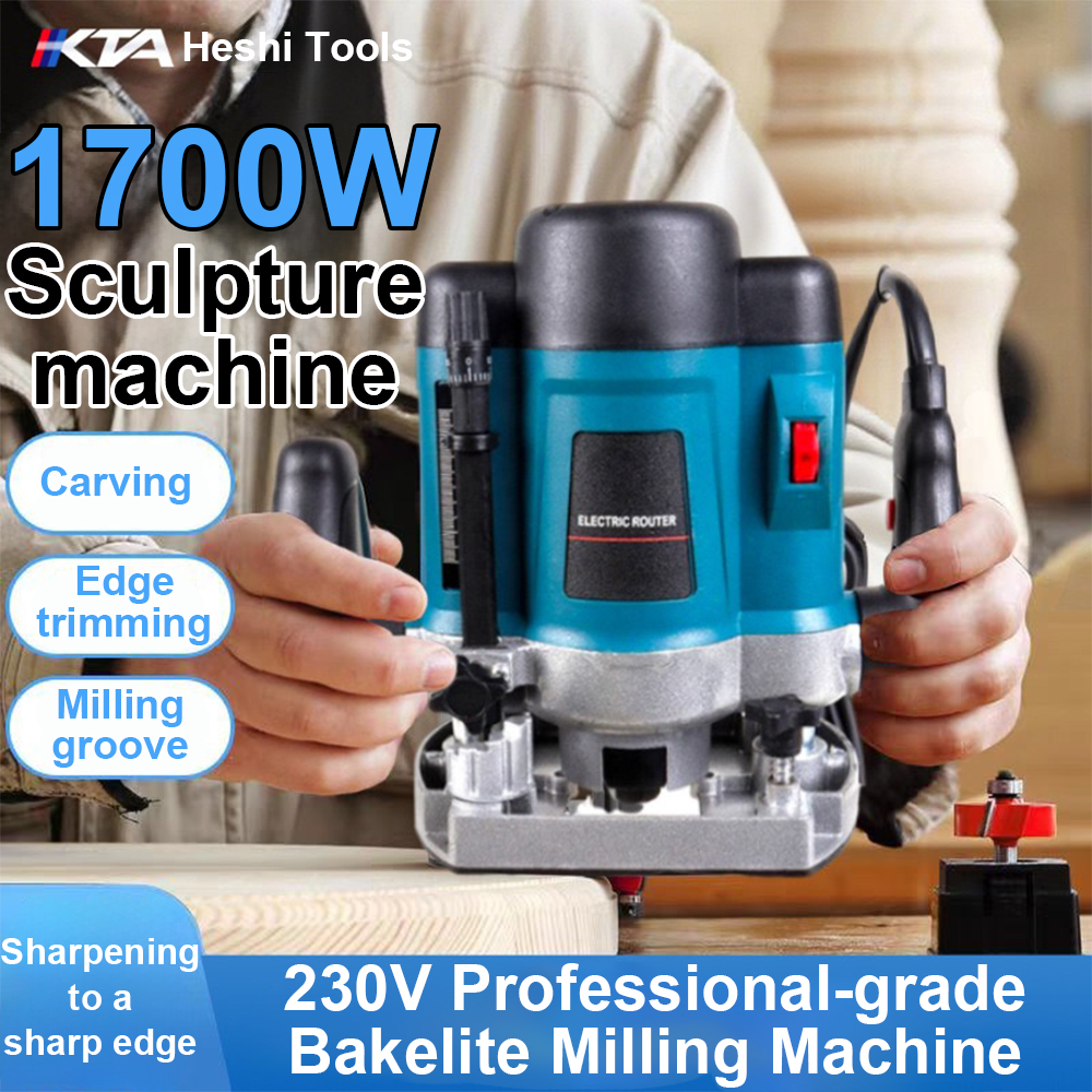 Industrial Grade Electric &amp; Battery-Powered Woodworking Router with Brushless Motor Variable Speed Engraving Machine