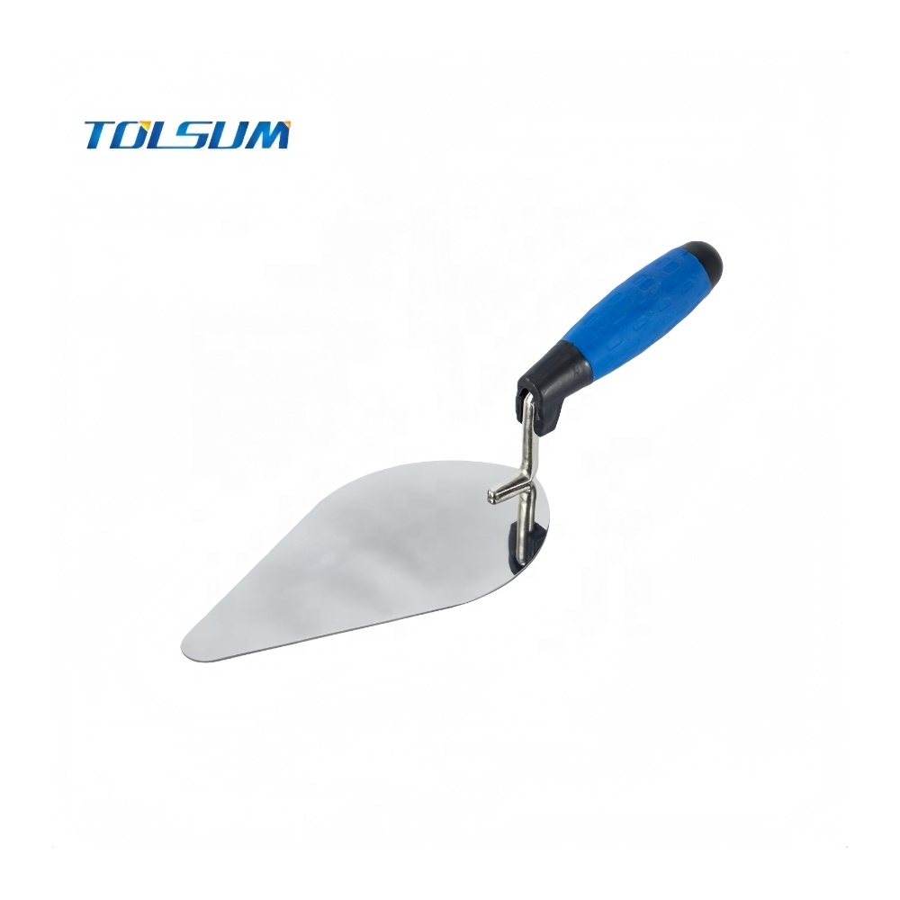 Stainless Steel Brick Trowel TRP Handle Bricklaying Trowel Plastering Cement Trowel Professional Grade Tools Construction Tools