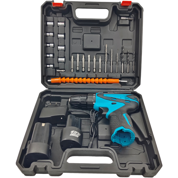 Factory Direct 12V Precision Cordless Electric Drill Industrial-Grade Electric Screwdriver Tool Set with Battery Power Supply