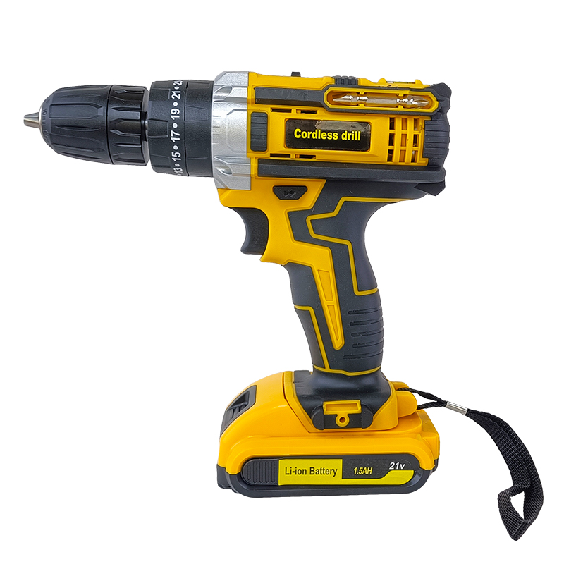 KQ-81800D Cordless Impact Drill 21V Battery Screwdriver For Renovation Furniture Assembly And DIY Projects Household Tools