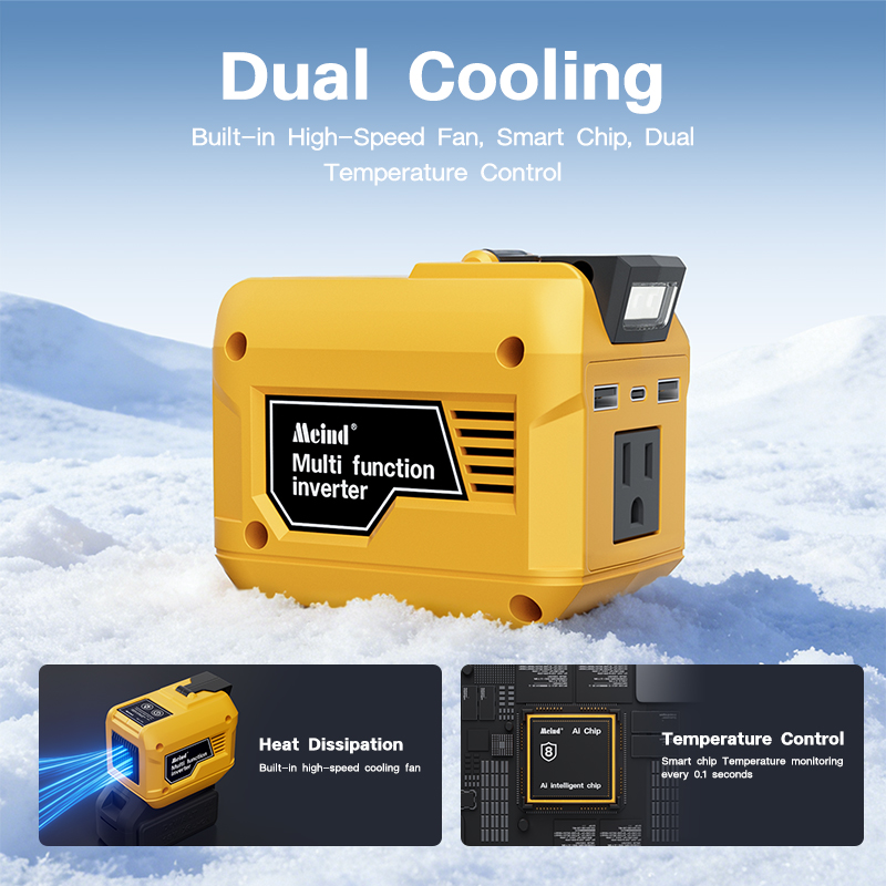 Lithium Battery Power Inverter 20v To Ac110v 220v Outdoor Household Multifunctional Intelligent Transformer Electric Tool