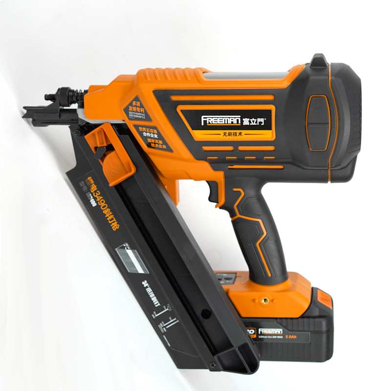 Freeman LD3490 Electric Nail Gun Cordless Nailer Battery Powered Tools for Concrete Stapler for Construction