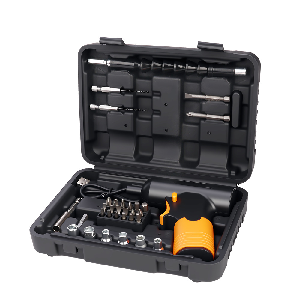 Multifunctional Lithium Rechargeable Pistol Drill Electric Screwdriver Set Handhold Power Electric Drill Set