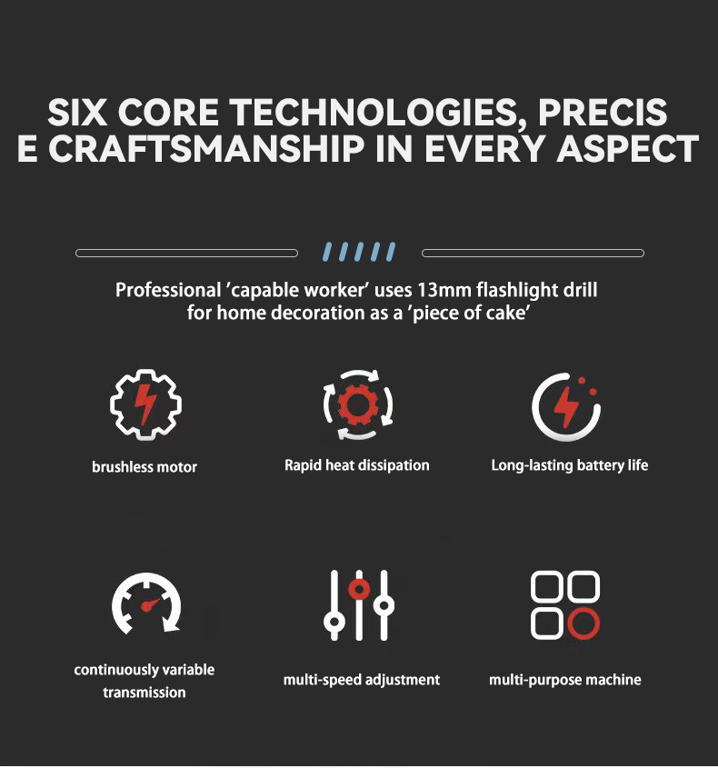 Smart LCD Display Brushless Drill
