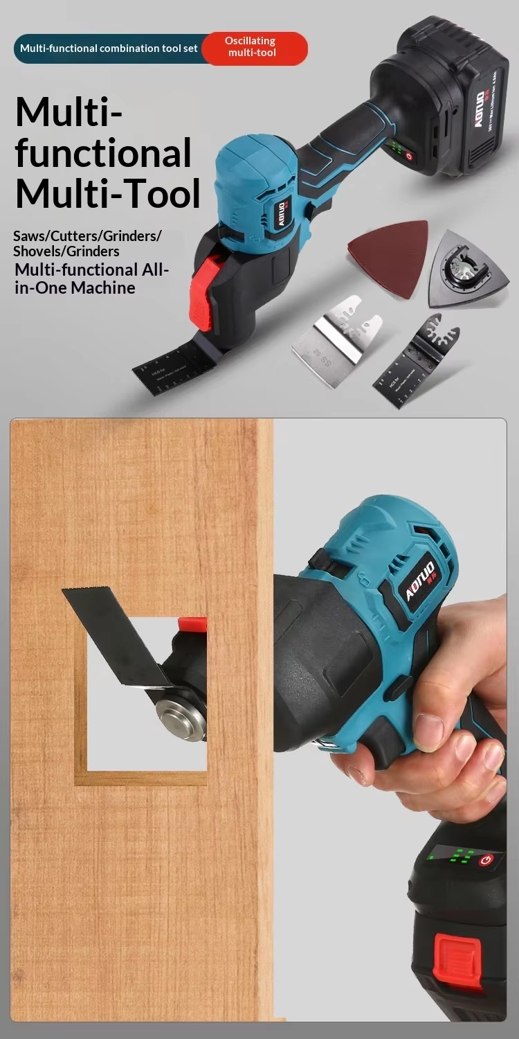 Customized Steel Lithium Battery Multi-Purpose Rechargeable Electric Hammer Tool Set with Hard Case OEM/ODM