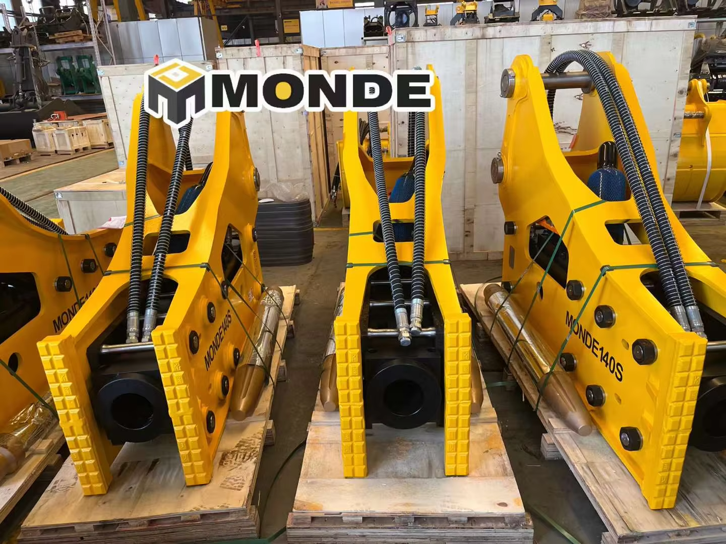 New Hydraulic Breakers Parts Rock Breaker Demolition Hammer With Chisel Drill Machine for Excavators