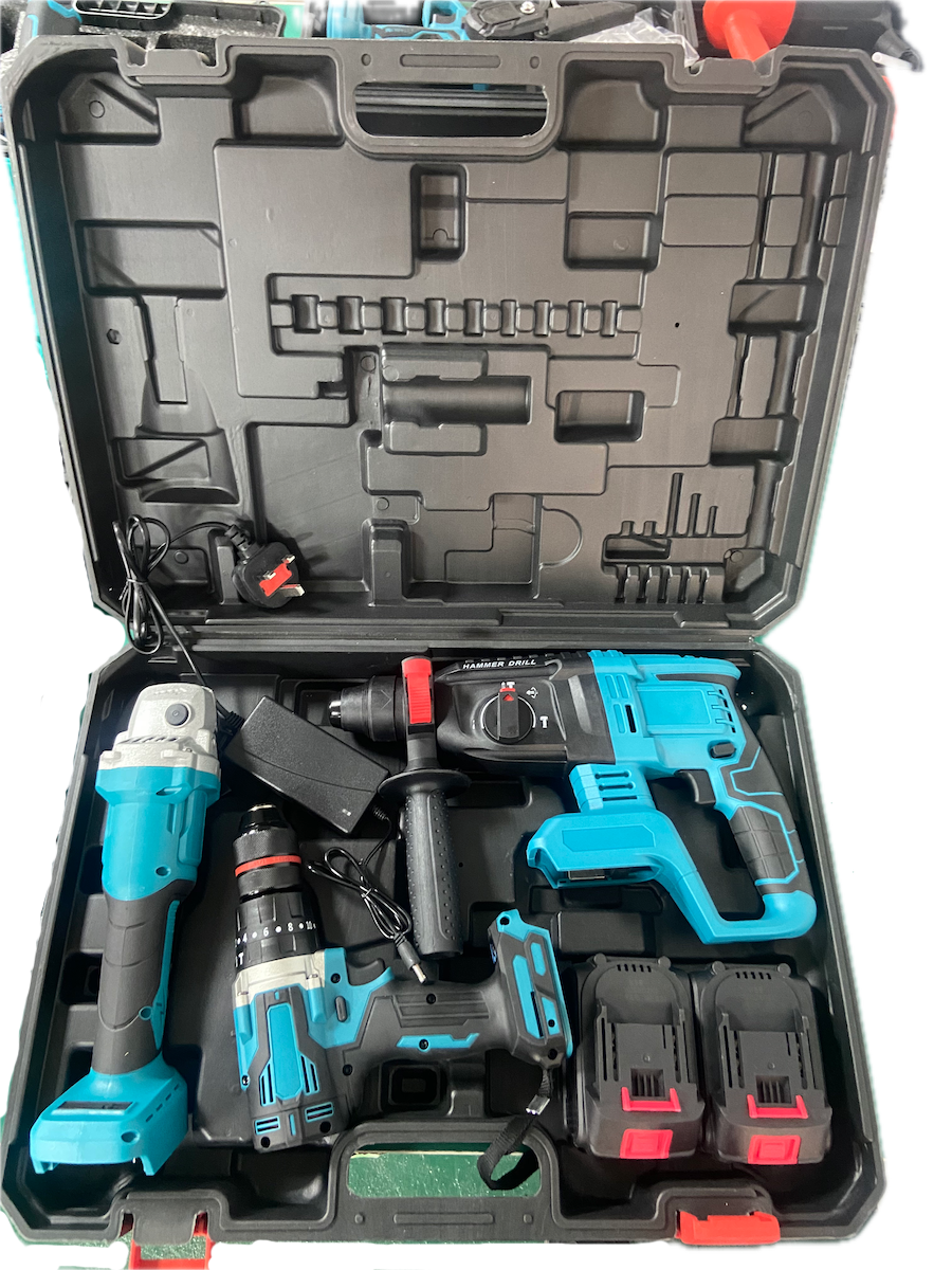Wholesale Professional 3-in-1 Cordless Power Tools Kits 21V Electrician Tool OEM Power Construction Hardware Supplies