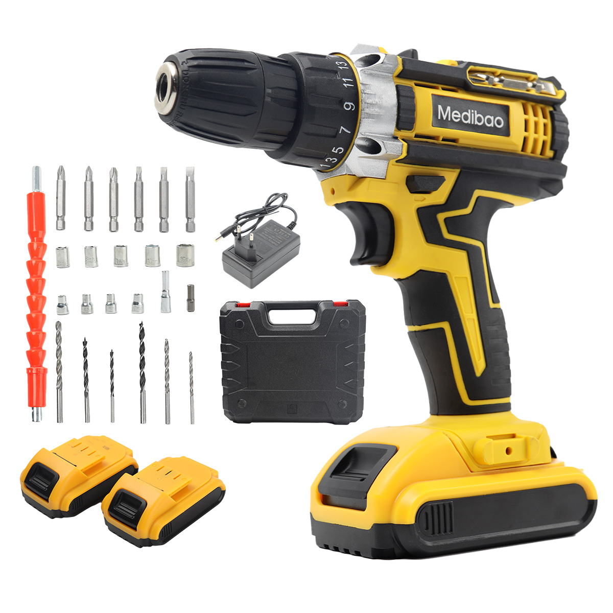 21V Electric Cordless Drill Set Power Drills Hammer with Variable Speed Mini Hand Machine Tool Matkap Taladro Electric Drill
