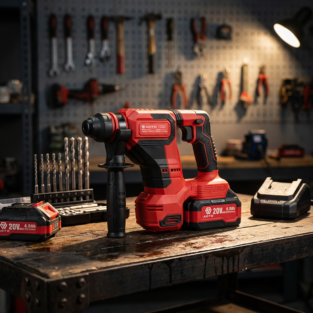 Industrial 20V Brushless Rotary Hammer 2.2J Impact Energy Professional Contractor Series Cordless Impact Drill for Concrete