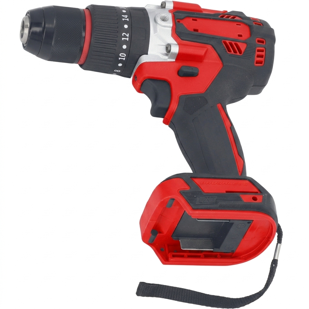 21V Brushless Cordless Industrial Grade Adjustable Torque Dual Speed Lithium Battery Drill
