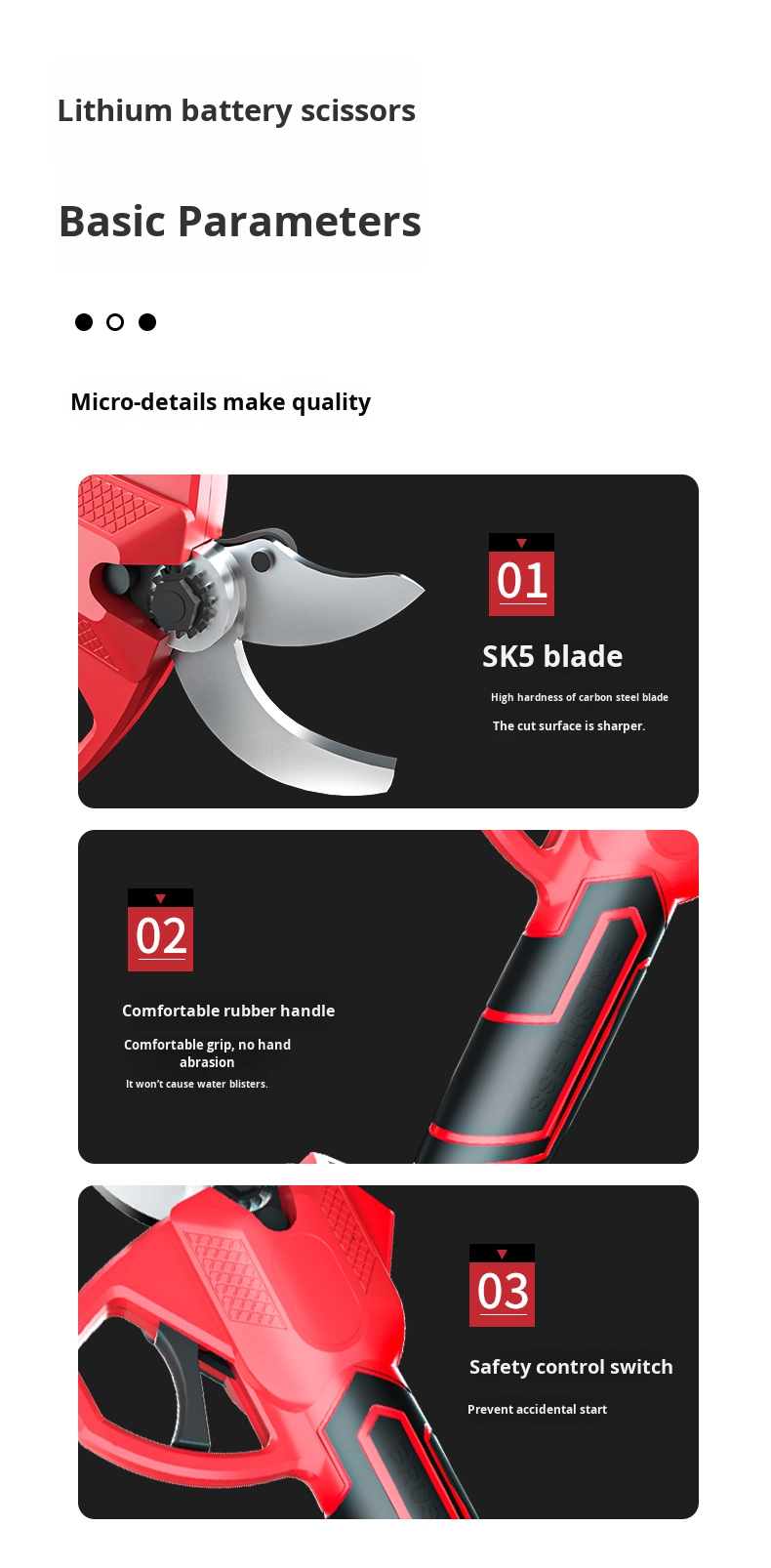 Portable Household Electric Scissors DIY Grade Power Tools with New Lithium Battery for Fruit Tree Gardening