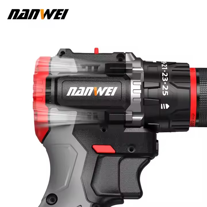 NANWEI New Design Multi-functional Power Tools 4-head 16v Brushless Motor Electric Screwdriver