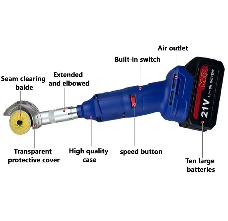Electric elbow seam cleaning machine