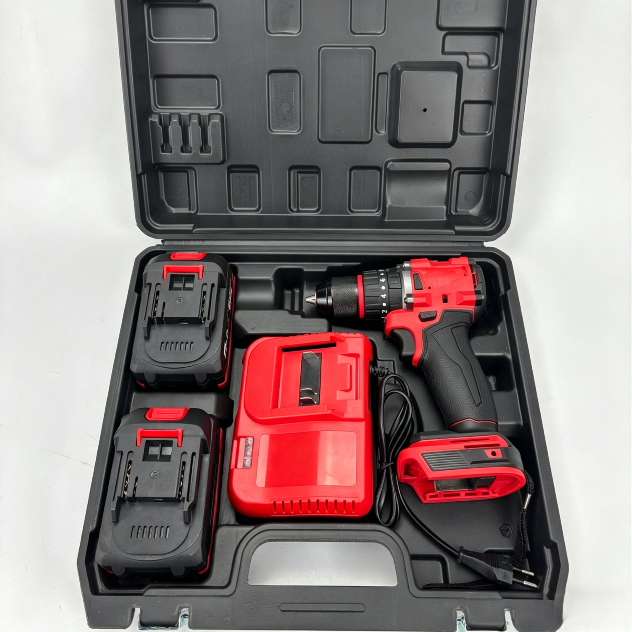 High Precision 21V Brushless Cordless Impact Drill 35Nm Torque Rechargeable Lithium Battery Household Industrial Use DIY Power
