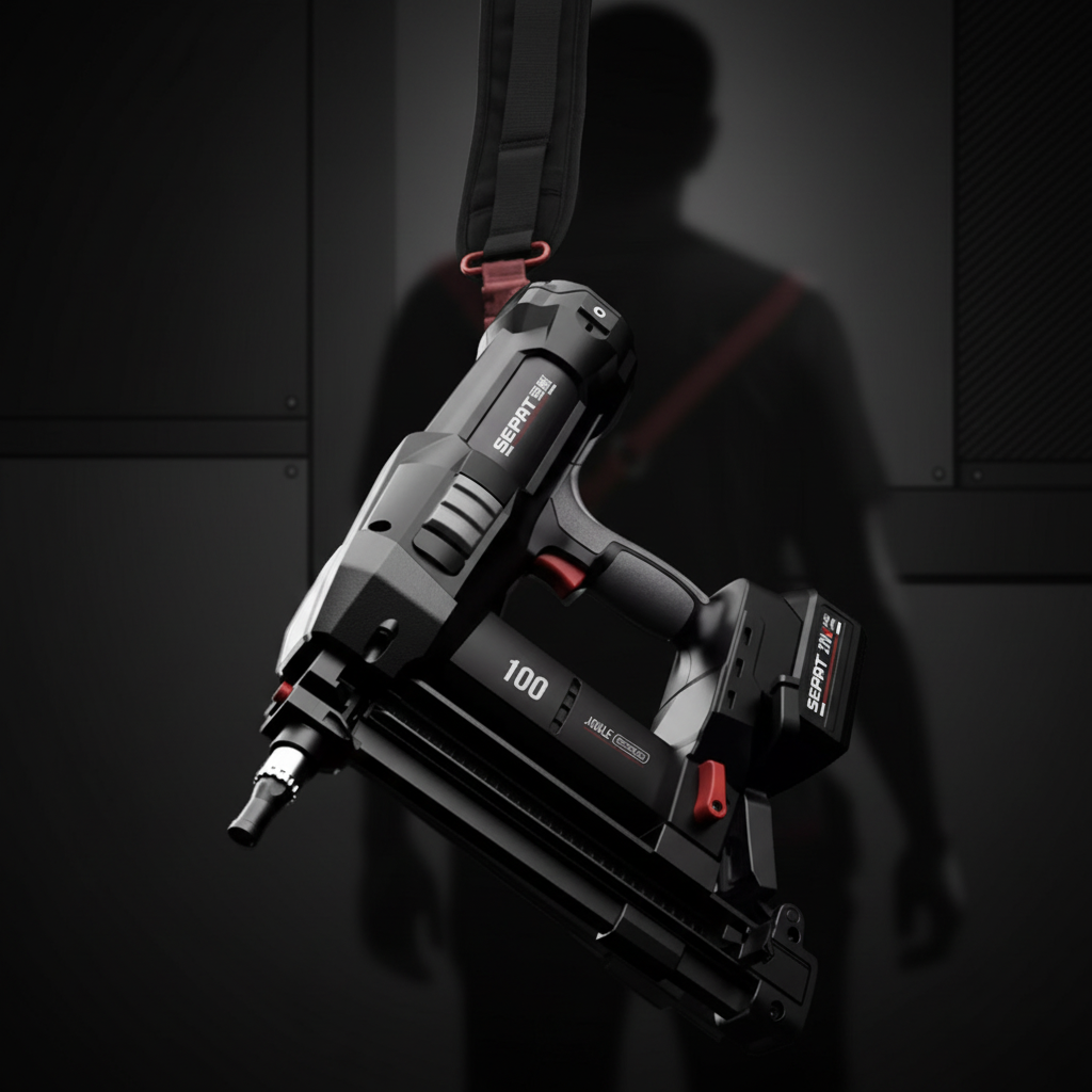 Cordless No Gas Lithium Brushless Steel Concrete Cordless Fastener Tool 20V Battery Nailer Gun 100J 15-40mm