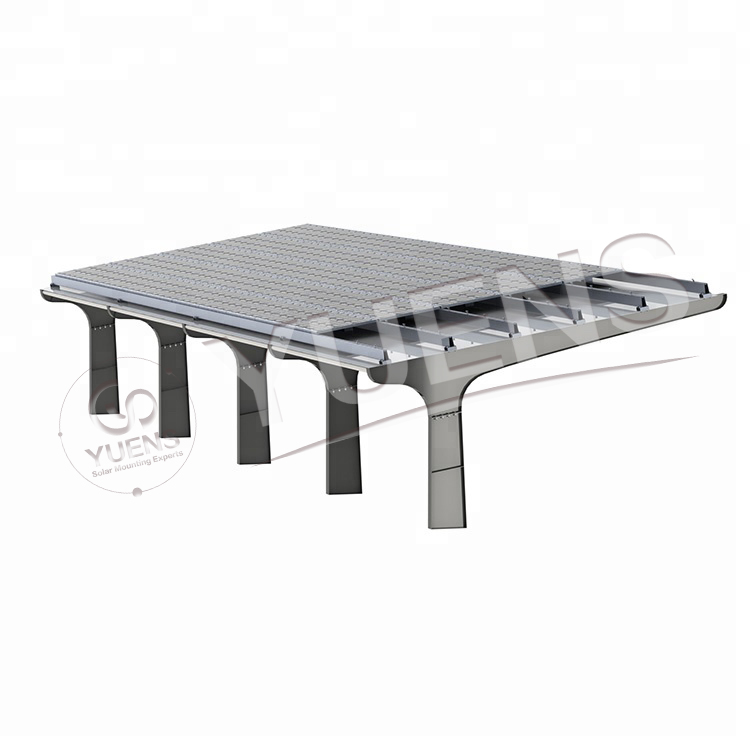 Top Selling Customized Products 2024 Modern BIPV Waterproof Carbon Steel Carport Designs Solar Energy Mounting System