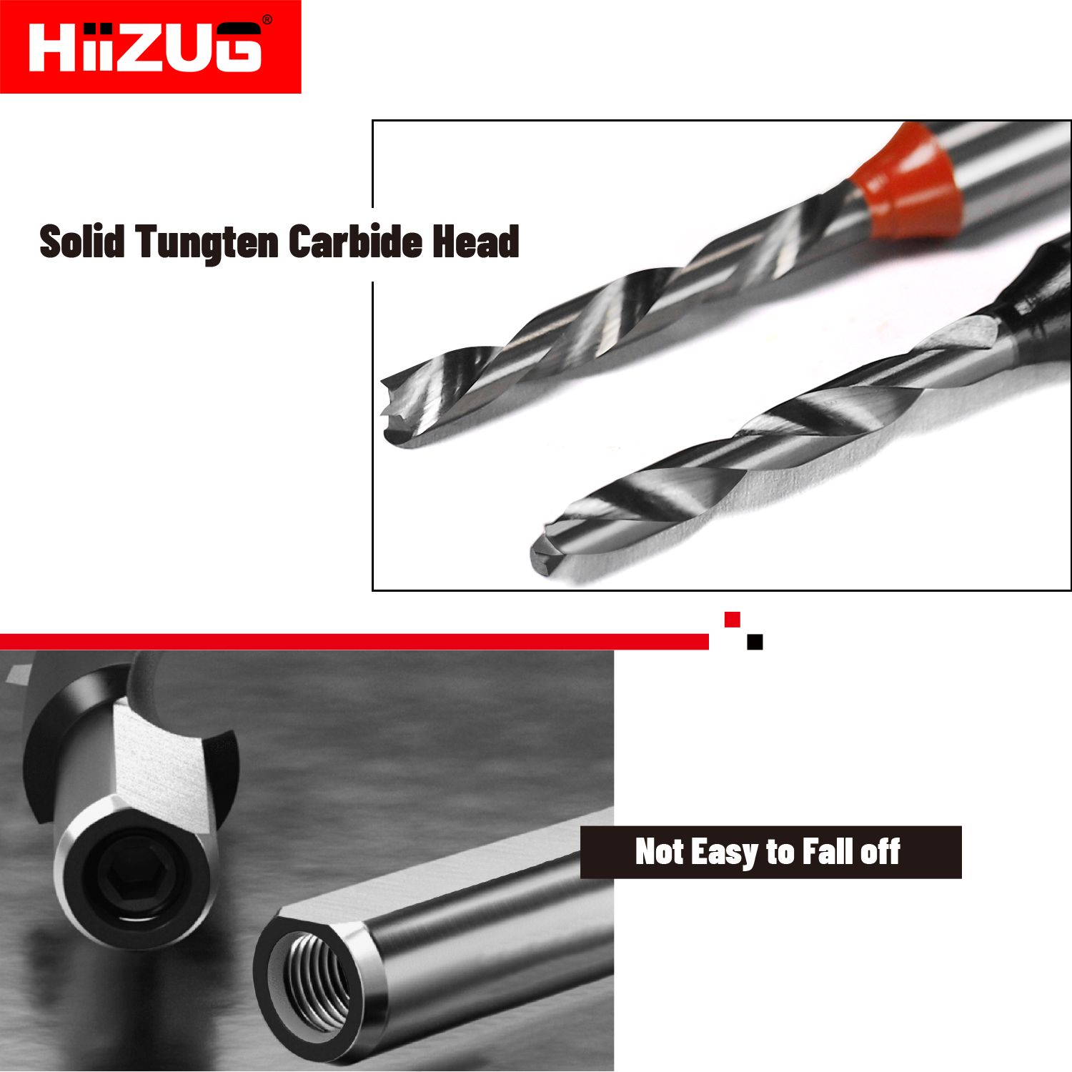 Hiizug Carbide Crown Drill 5x70mm L R Rotation TCT Brad Point Boring Bit for Wood Drilling TCT Through Hole Boring Drill Bits