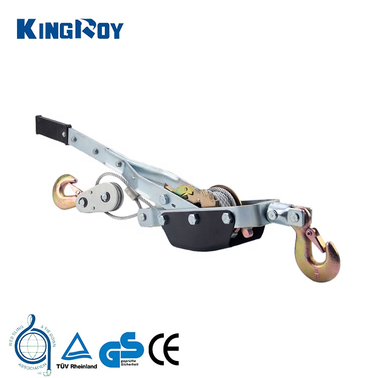 KingRoy 4 Ton CE Heavy Duty Industrial Cable Tool Wire Rope Hand Manual Cable Ratchet Power Puller