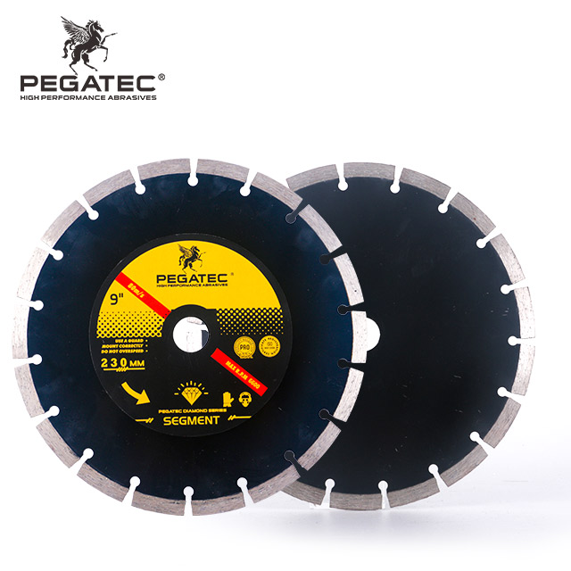 PEGATEC 9" 230mm Durable Diamond Disc For Tile,/stone Concrete Diamond Saw Blade Cutting