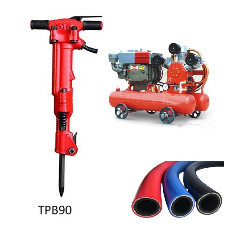 TOKU Air Compressor Jack Hammer TPB40/TPB60/TPB90 Demolition Pneumatic Break Hammer With 1 Year Warranty