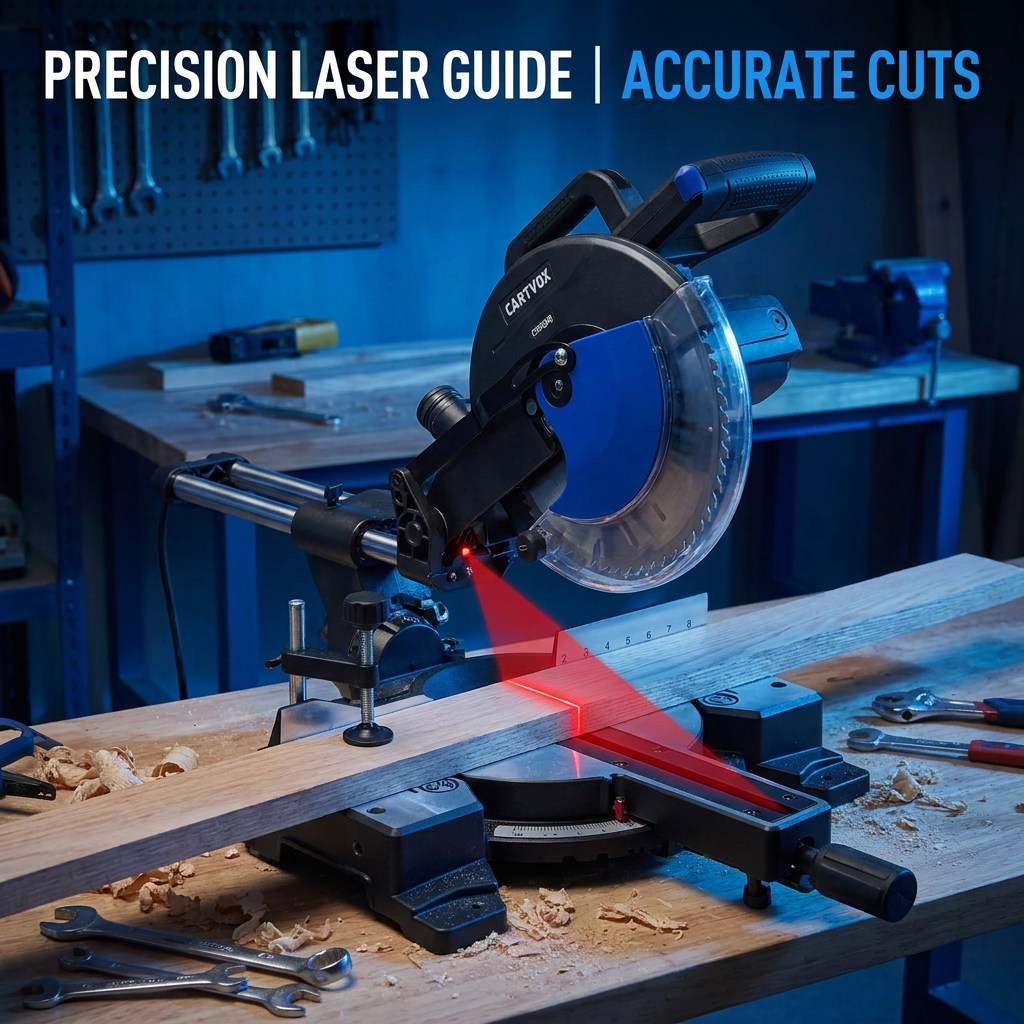 CARTVOX CT255-4D 10 Inch 1800W Compound Miter Saw 4800RPM CE Certified Heavy Duty Wood Aluminum PVC Cutter Factory OEM ODM
