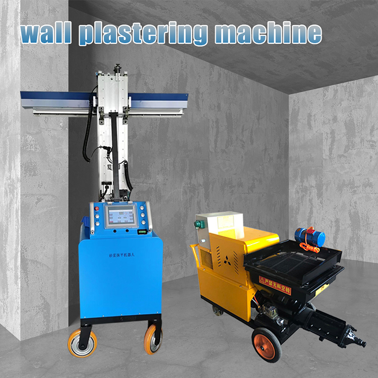 Light Weight Easy For 1 Person To Handle Wall Spraying Mini Cement Spray Auto Plastering Machine