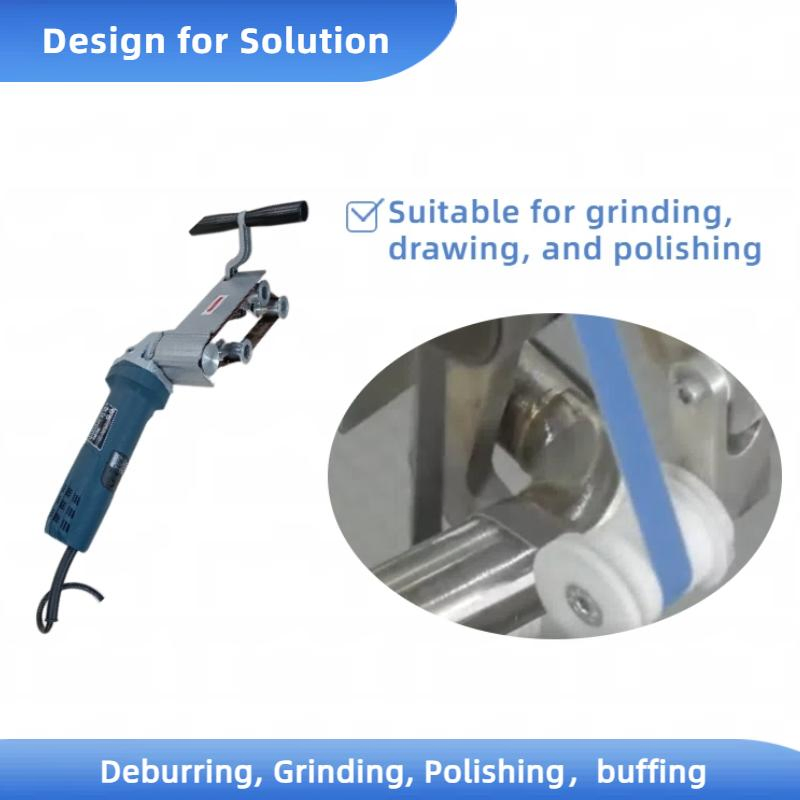 Wholesale Price Electric Tube Grinding Belt Sander Pipe Surface Sanding Grinder Steel Polishing Machine Abrasive Tool Professional Power Tools