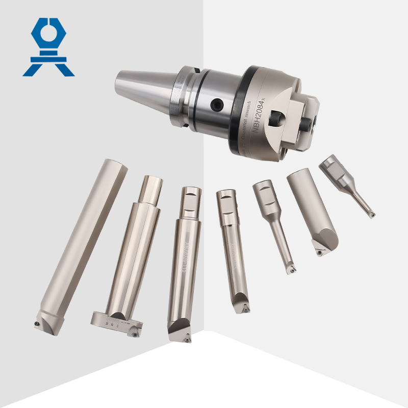 Boring Tool R8 BT NT MT Shank Precision NBH2084 Boring Head Set With 8pcs Adjustable Insert Boring Bar