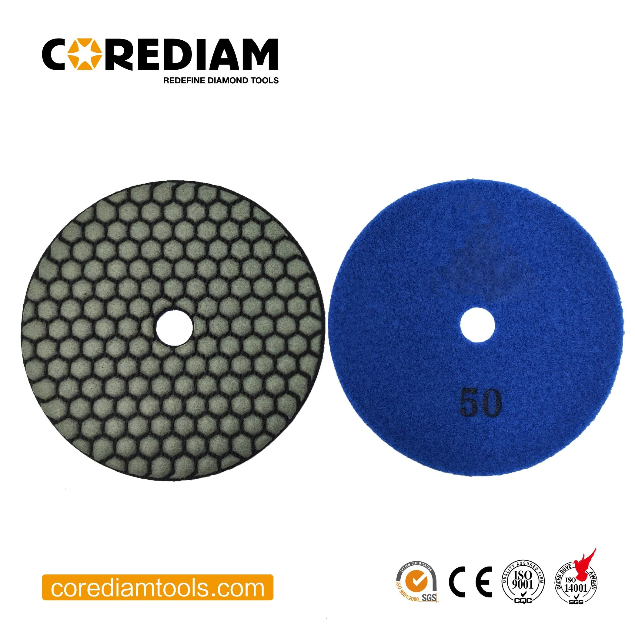 Stone Polishing Pads/Diamond Dry Polishing Tools with Good Grinding Performance, Long Lifespan