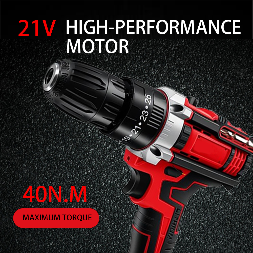 Portable Electric Cordless Drill Power Tool Set Hand-held Variable Speed Battery Operated Plastic Material OEM Customizable