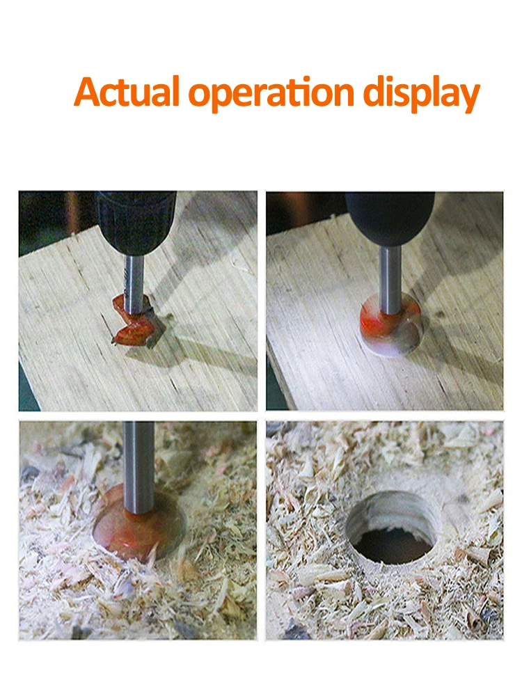 Onmaiwei 16-60mm High-efficiency Carbide Tipped Forstner Bit Set Boring Hole Saw Cutter Woodworking Drill Bits Wood Plastic