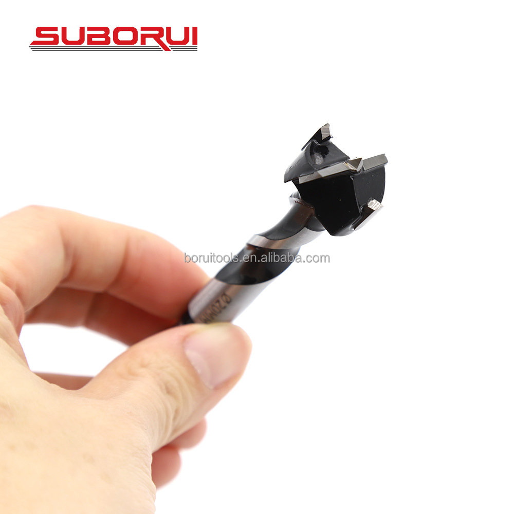 SUBORUI Tungsten Carbide Forstner Drill Bit Set 15mm-35mm Boring Wood Core Hinge Carbon Steel Metric Size Wood Hole Drilling