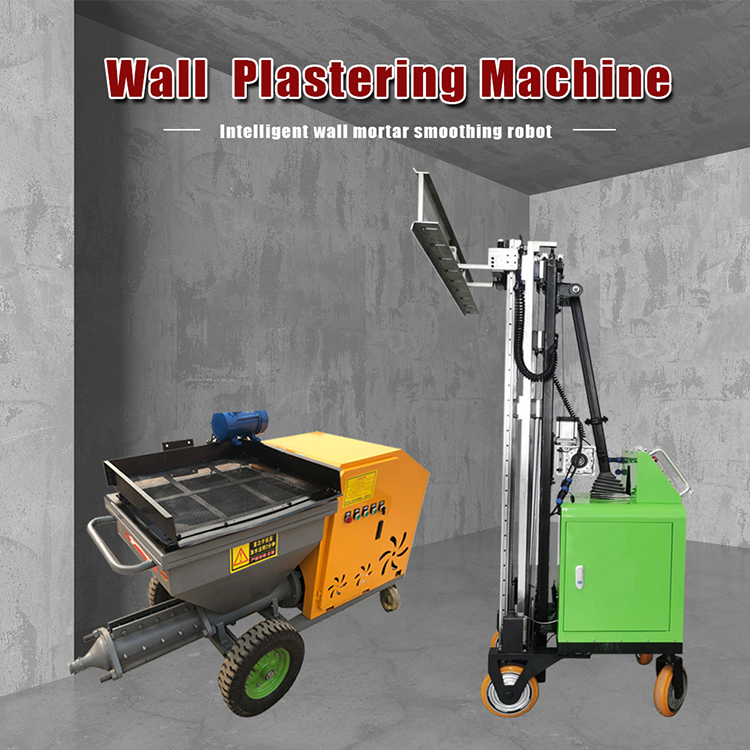 Light Weight Easy For 1 Person To Handle Wall Spraying Mini Cement Spray Auto Plastering Machine