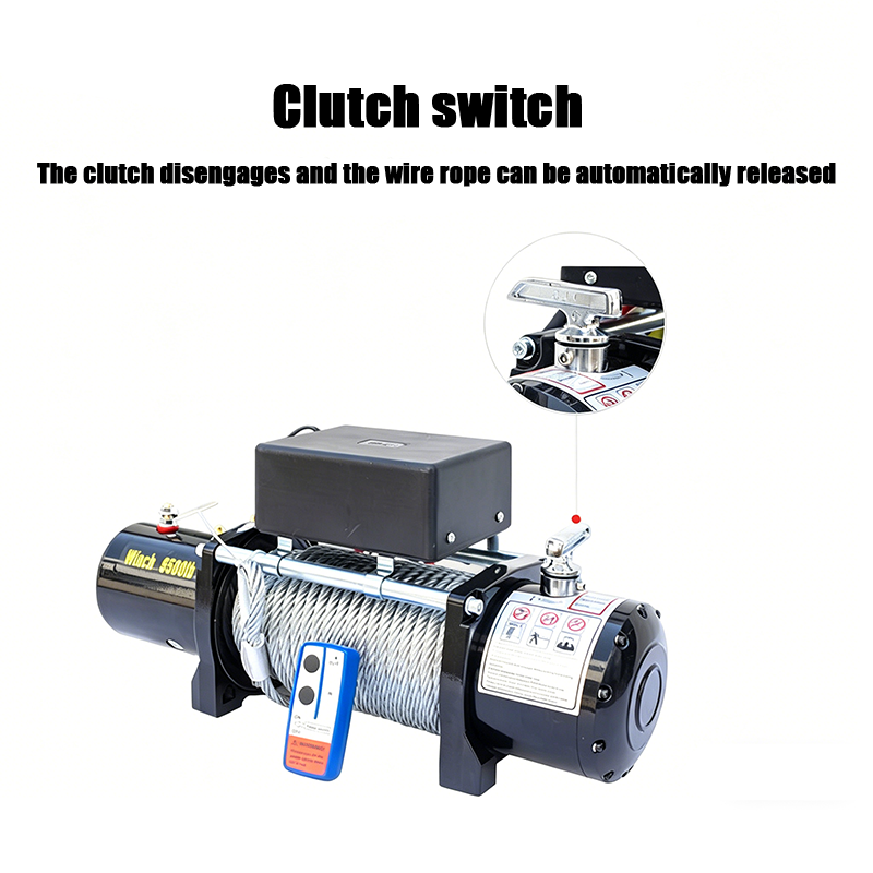 Heavy Duty 12000lb Electric Winch 12V Waterproof Electric Recovery Winch With Wireless Remote Control Synthetic Rope