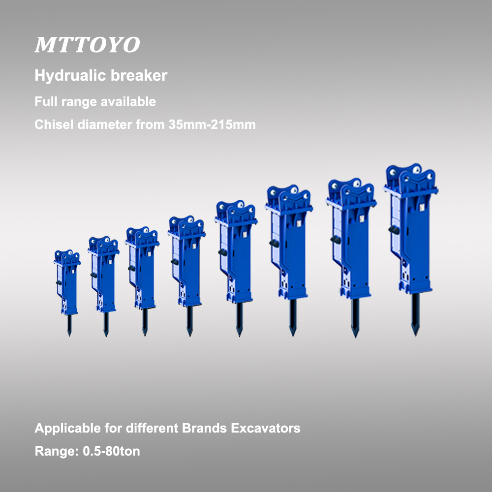 Mini Digger Hydraulic Rock Breaker Small Jack Hammer 1 Ton Excavator SB10 Hydraulic Demolition Hammer for Trenching