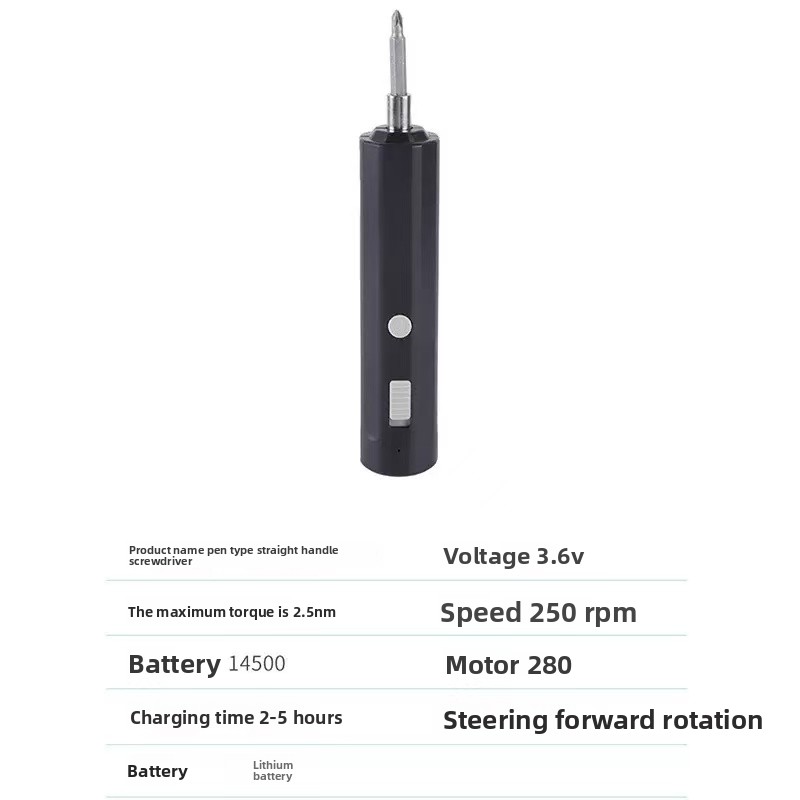 Cordless Electric Screwdriver Set with Multiple Bits Rechargeable Handheld Power Tool for DIY and Home Repair