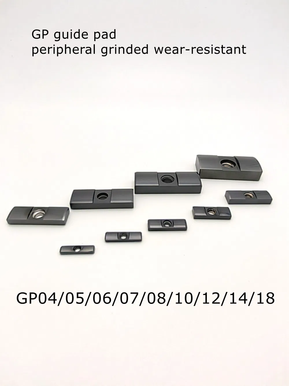 Gp04 GPS-04-16-045 Solid Carbide Guide Pads Metalworking Tools Indexable Carbide Gun Drill Deep Hole Drilling