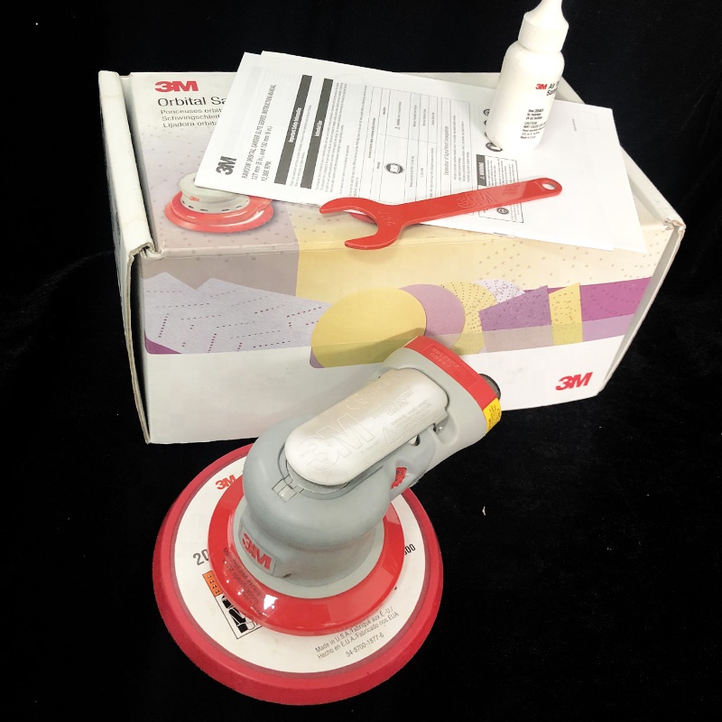 3M 28460 Power Sanders Non-Vacuum Random Orbital Sanding Machine Industrial Woodwork Tool with Pneumatic Motor