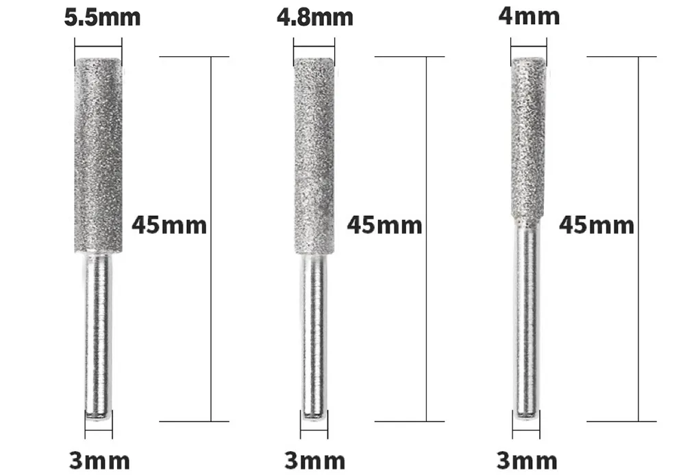 Grinding Head Specification Chart