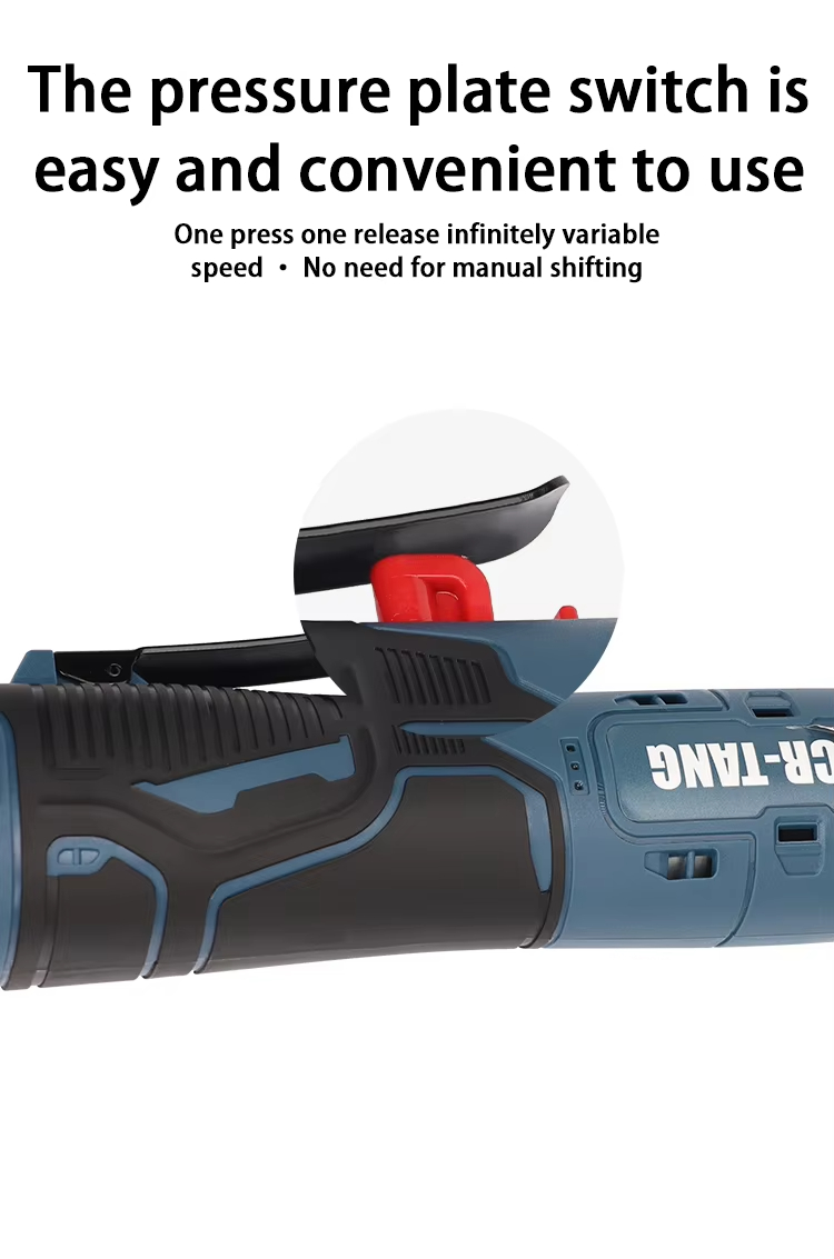 Handy High Torque 21V Li-Ion Rechargeable Cordless Brushless Motor Electric Ratchet Wrench for Industrial DIY Stage Truss
