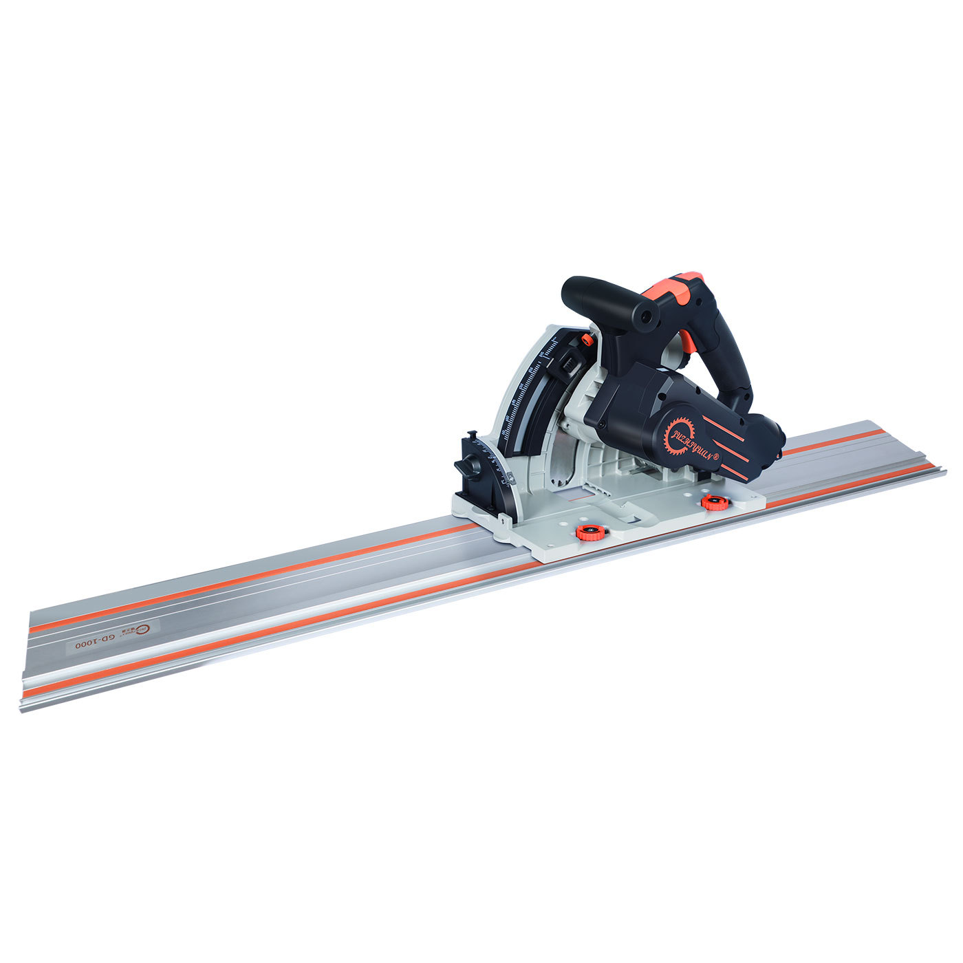 Industrial Grade 2000W Brushless Track Circular Saw Portable Woodworking Cutting Tool with Guide Rail for Carpentry Wood Cutting
