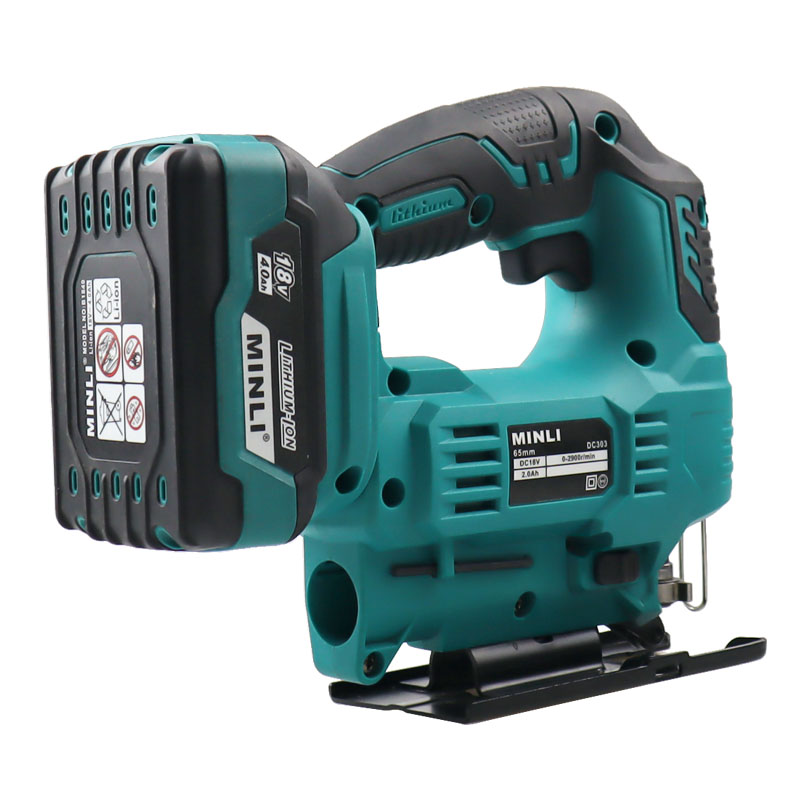 18V High-Speed Cordless Jig Saw Industrial Power Tool for Metal Wood Cutting Electric Jigsaw