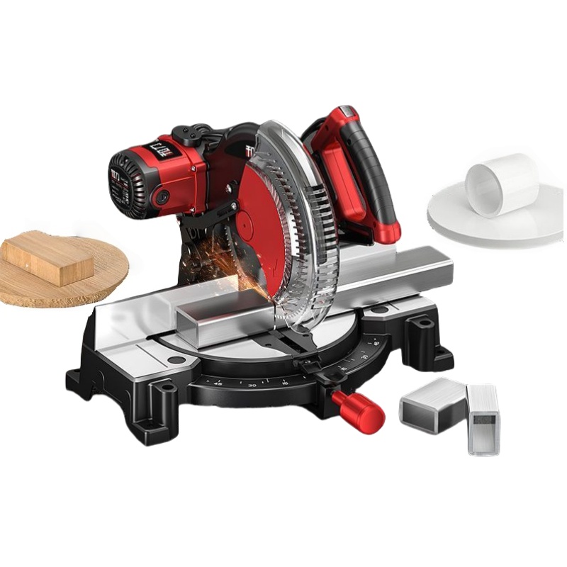 Portable Sawmill Industrial Aluminum Cutting Power Mitre Saw Machine Sliding Miter Saw Copper Motor Wood Cutter Circular Saw