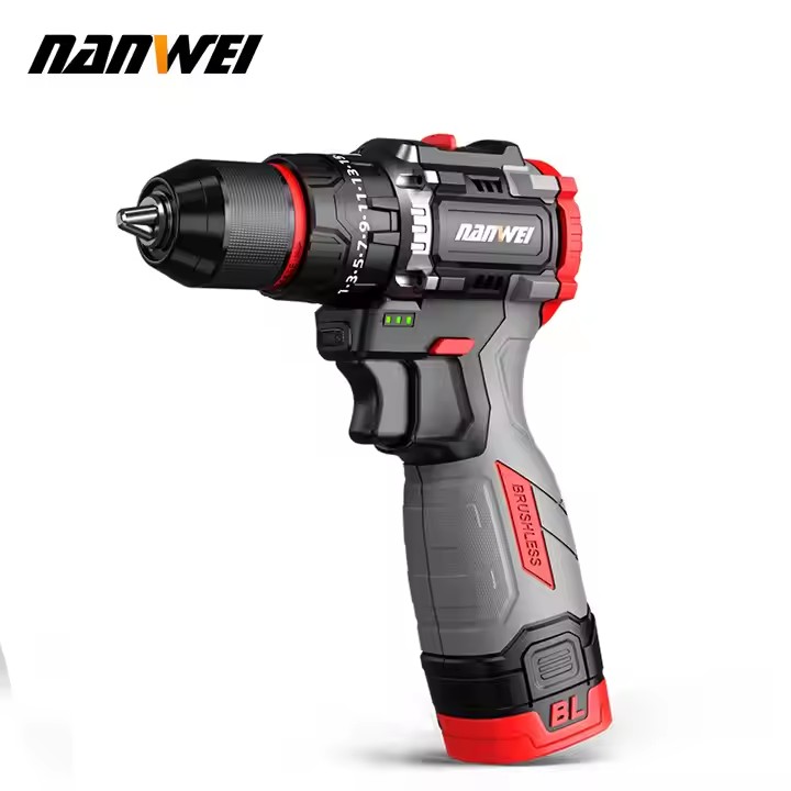 NANWEI New Design Multi-functional Power Tools 4-head 16v Brushless Motor Electric Screwdriver