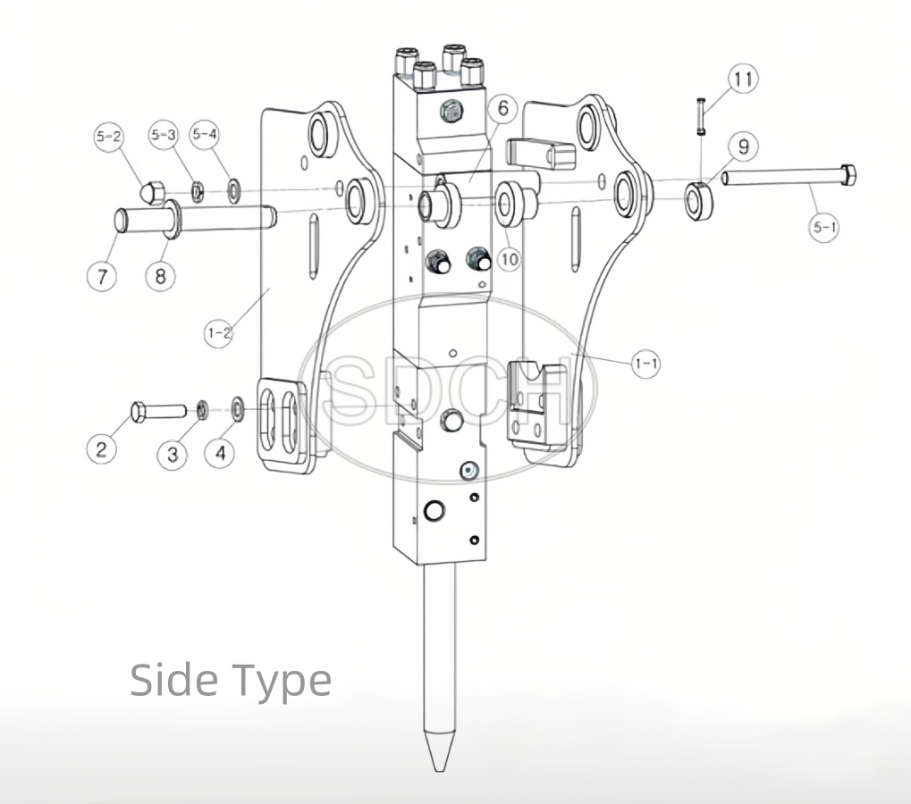 Hydraulic Breaker Main Component 1