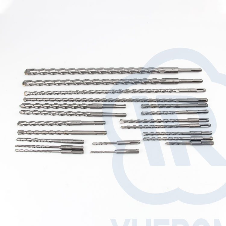 YUERONG FR-W0135 8PCS Set Factory High Quality SDS Shank YG8C Concrete Drill Bit Set for Granite