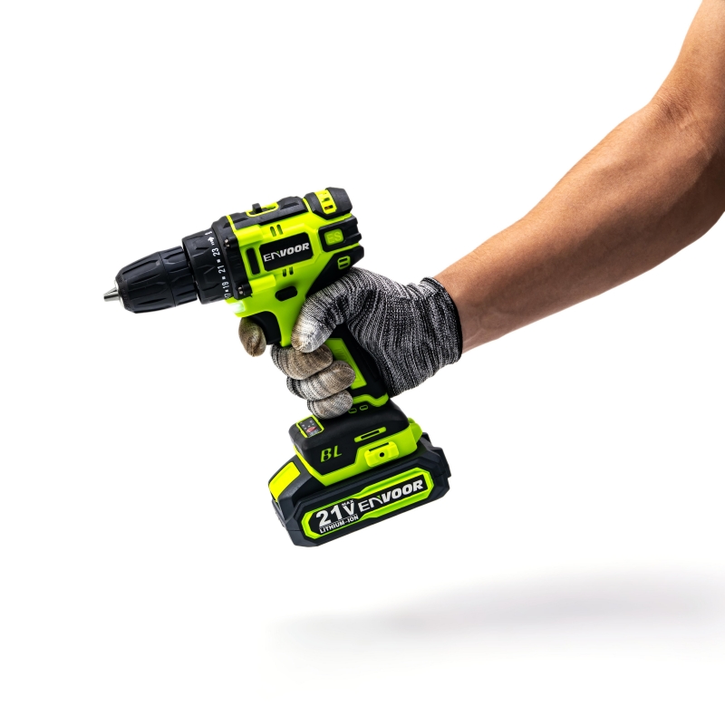 2-piece Cordless Charging Professional Brushless 128V Lithium Electric Drill and Angle Grinder Power Cordless Tool Set