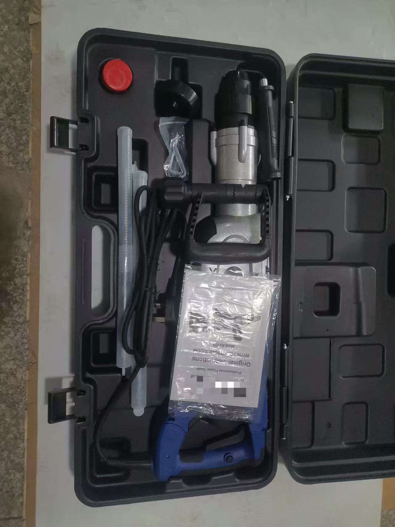 Electric Rotary Hammer Drill SDS 1700W Brushless Motor Shockproof Design High-speed Double Grips Heavy Duty Percussion Drill
