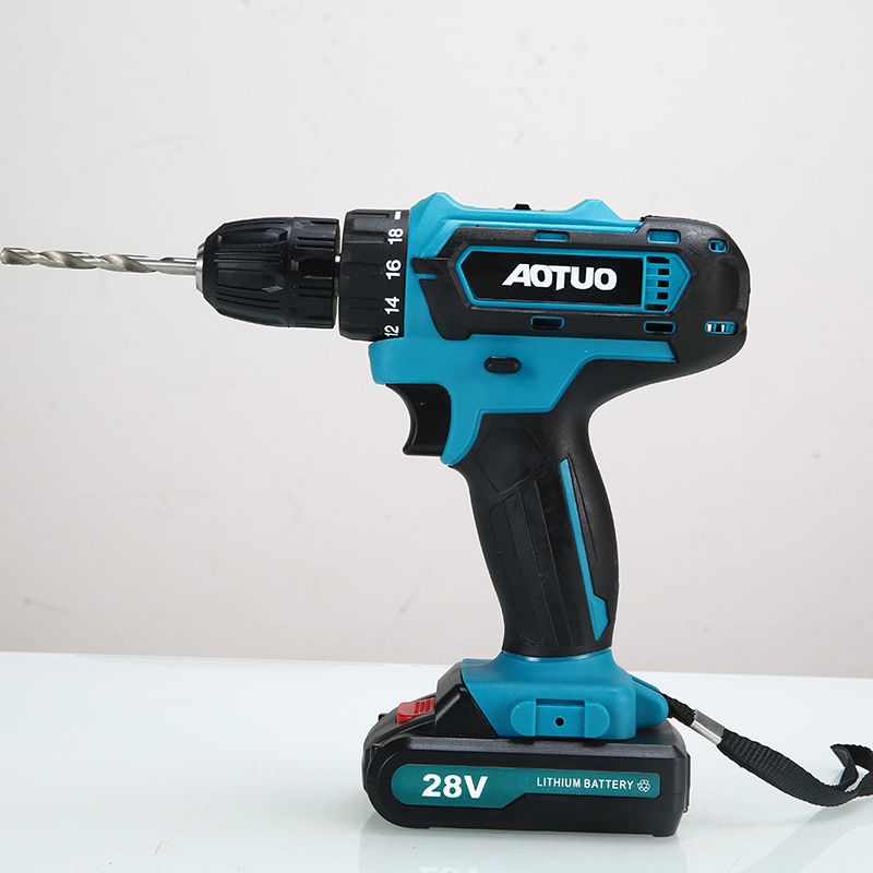 28V Portable Cordless Drill Multifunction Electric Hand Drill Kits Industrial Rechargeable Lithium Electric Screwdriver Set
