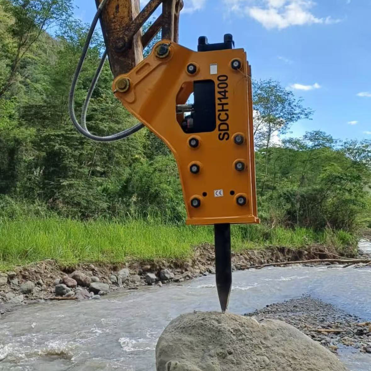 Hydraulic Concrete Rock Breaker Demolition Hammer for Excavator Zx200 PC200-8 PC210-8